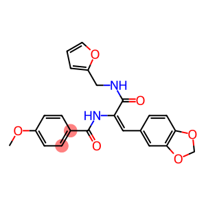 N-(2-(1,3-benzodioxol-5-yl)-1-{[(2-furylmethyl)amino]carbonyl}vinyl)-4-methoxybenzamide