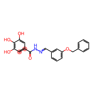 N'-[3-(benzyloxy)benzylidene]-3,4,5-trihydroxybenzohydrazide