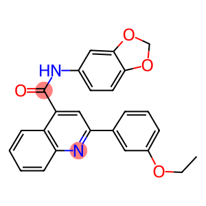 N-(1,3-benzodioxol-5-yl)-2-(3-ethoxyphenyl)-4-quinolinecarboxamide