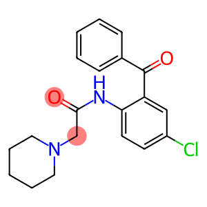 N-(2-benzoyl-4-chlorophenyl)-2-(1-piperidinyl)acetamide