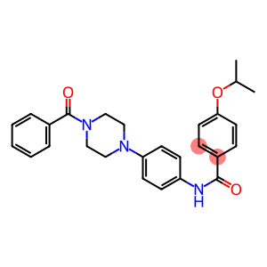 N-[4-(4-benzoyl-1-piperazinyl)phenyl]-4-isopropoxybenzamide