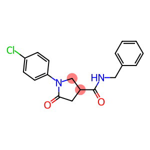 N-benzyl-1-(4-chlorophenyl)-5-oxo-3-pyrrolidinecarboxamide