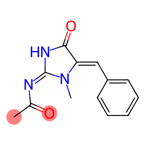 N-(5-benzylidene-1-methyl-4-oxo-2-imidazolidinylidene)acetamide