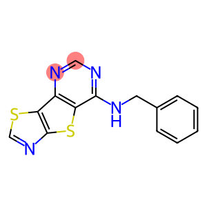 N-benzyl-N-[1,3]thiazolo[5',4':4,5]thieno[3,2-d]pyrimidin-5-ylamine