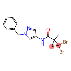 N-(1-benzyl-1H-pyrazol-4-yl)-2,2-dibromo-1-methylcyclopropanecarboxamide