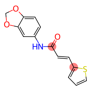 N-(1,3-benzodioxol-5-yl)-3-(2-thienyl)acrylamide