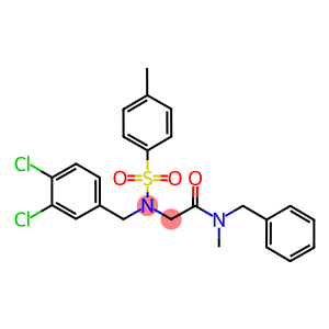 N-benzyl-2-{(3,4-dichlorobenzyl)[(4-methylphenyl)sulfonyl]amino}-N-methylacetamide