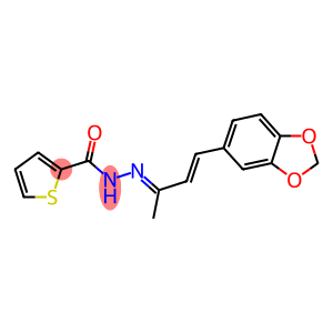 N'-[3-(1,3-benzodioxol-5-yl)-1-methyl-2-propenylidene]-2-thiophenecarbohydrazide