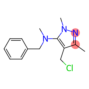 N-benzyl-4-(chloromethyl)-N,1,3-trimethyl-1H-pyrazol-5-amine