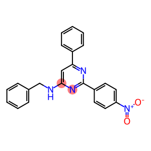 N-benzyl-2-(4-nitrophenyl)-6-phenyl-4-pyrimidinamine