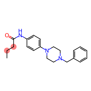 N-[4-(4-benzylpiperazino)phenyl]butanamide