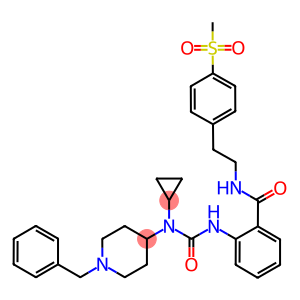 N-(1-BENZYLPIPERIDIN-4-YL)-N-CYCLOPROPYL-N'-[2-(((2-(4-(METHYLSULPHONYL)PHENYL)ETHYL)AMINO)CARBONYL)PHENYL]UREA
