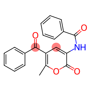 N-(5-BENZOYL-6-METHYL-2-OXO-2H-PYRAN-3-YL)BENZENECARBOXAMIDE