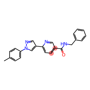 N-BENZYL-6-[1-(4-METHYLPHENYL)-1H-PYRAZOL-4-YL]NICOTINAMIDE