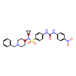 N-[4-(((1-BENZYLPIPERIDIN-4-YL)CYCLOPROPYLAMINO)SULPHONYL)PHENYL]-N'-(4-NITROPHENYL)UREA