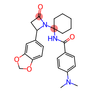 N-(1-(2-(BENZO[D][1,3]DIOXOL-5-YL)-4-OXOAZETIDIN-1-YL)CYCLOHEXYL)-4-(DIMETHYLAMINO)BENZAMIDE