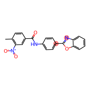 N-(4-BENZOOXAZOL-2-YL-PHENYL)-4-METHYL-3-NITRO-BENZAMIDE