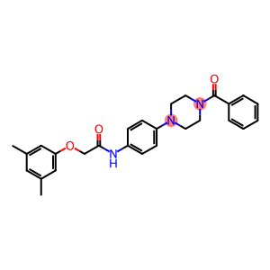 N-(4-(4-BENZOYLPIPERAZIN-1-YL)PHENYL)-2-(3,5-DIMETHYLPHENOXY)ACETAMIDE