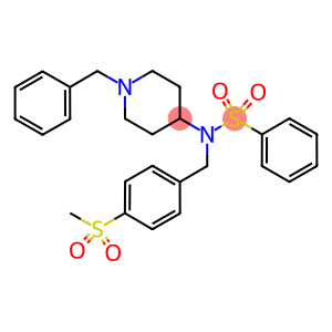 N-(1-BENZYLPIPERIDIN-4-YL)-N-[4-(METHYLSULPHONYL)BENZYL]BENZENESULPHONAMIDE