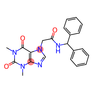 N-BENZHYDRYL-2-(1,3-DIMETHYL-2,6-DIOXO-1,2,3,6-TETRAHYDROPURIN-7-YL)ACETAMIDE