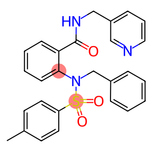 2-(N-BENZYL-4-METHYLPHENYLSULFONAMIDO)-N-(PYRIDIN-3-YLMETHYL)BENZAMIDE