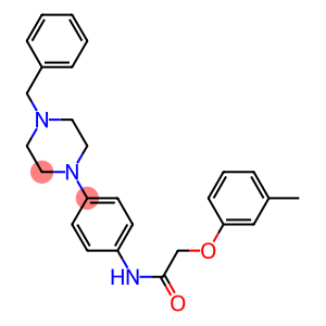 N-(4-(4-BENZYLPIPERAZIN-1-YL)PHENYL)-2-(M-TOLYLOXY)ACETAMIDE