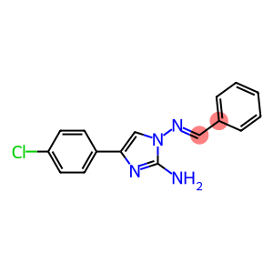 N-[2-amino-4-(4-chlorophenyl)-1H-imidazol-1-yl]-N-[(E)-phenylmethylidene]amine