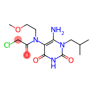 N-(6-Amino-1-isobutyl-2,4-dioxo-1,2,3,4-tetrahydro-pyrimidin-5-yl)-2-chloro-N-(2-methoxy-ethyl)-acetamide