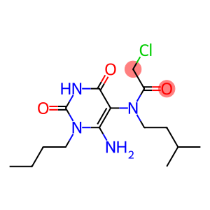 N-(6-Amino-1-butyl-2,4-dioxo-1,2,3,4-tetrahydro-pyrimidin-5-yl)-2-chloro-N-(3-methyl-butyl)-acetamide