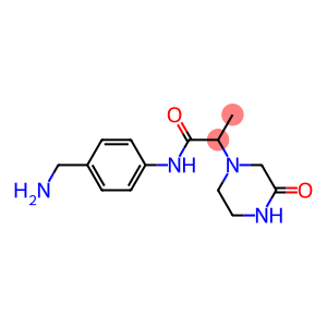 N-[4-(aminomethyl)phenyl]-2-(3-oxopiperazin-1-yl)propanamide