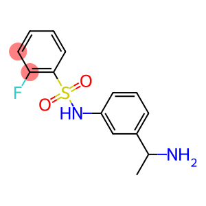 N-[3-(1-aminoethyl)phenyl]-2-fluorobenzenesulfonamide