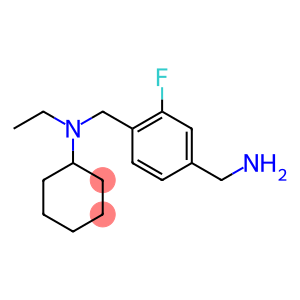 N-{[4-(aminomethyl)-2-fluorophenyl]methyl}-N-ethylcyclohexanamine