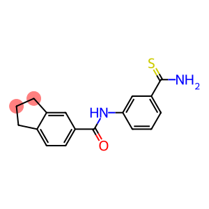 N-[3-(aminocarbonothioyl)phenyl]indane-5-carboxamide