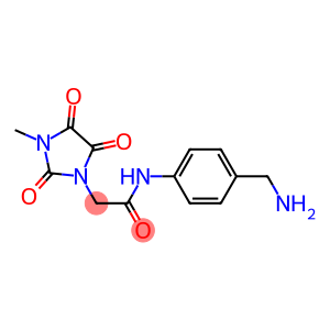 N-[4-(aminomethyl)phenyl]-2-(3-methyl-2,4,5-trioxoimidazolidin-1-yl)acetamide