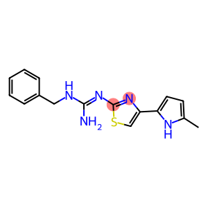 2-[[Amino(benzylamino)methylene]amino]-4-(2-methyl-1H-pyrrol-5-yl)thiazole