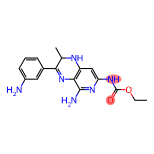 N-[(5-Amino-1,2-dihydro-3-(3-aminophenyl)-2-methylpyrido[3,4-b]pyrazin)-7-yl]carbamic acid ethyl ester