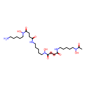 N-[5-[3-[(5-Aminopentyl)hydroxycarbamoyl]propionylamino]pentyl]-3-[[5-(N-hydroxyacetylamino)pentyl]carbamoyl]propionohydroxamic acid