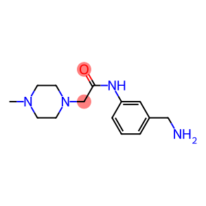 N-[3-(aminomethyl)phenyl]-2-(4-methylpiperazin-1-yl)acetamide