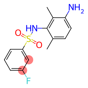 N-(3-amino-2,6-dimethylphenyl)-3-fluorobenzenesulfonamide