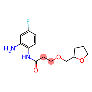 N-(2-amino-4-fluorophenyl)-3-(oxolan-2-ylmethoxy)propanamide