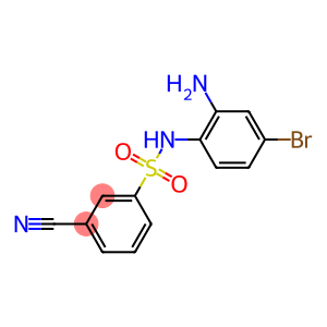 N-(2-amino-4-bromophenyl)-3-cyanobenzene-1-sulfonamide