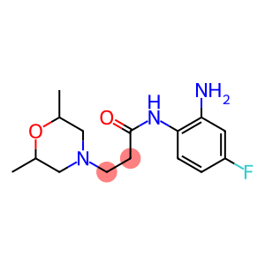 N-(2-amino-4-fluorophenyl)-3-(2,6-dimethylmorpholin-4-yl)propanamide