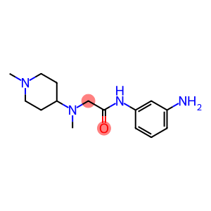 N-(3-aminophenyl)-2-[methyl(1-methylpiperidin-4-yl)amino]acetamide