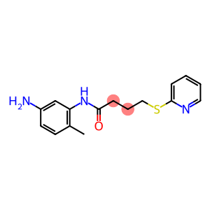 N-(5-amino-2-methylphenyl)-4-(pyridin-2-ylsulfanyl)butanamide