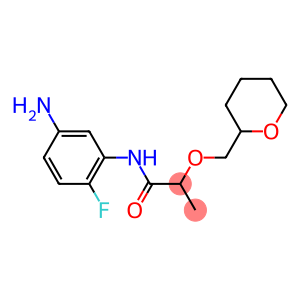 N-(5-amino-2-fluorophenyl)-2-(oxan-2-ylmethoxy)propanamide