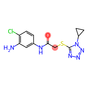 N-(3-amino-4-chlorophenyl)-2-[(1-cyclopropyl-1H-1,2,3,4-tetrazol-5-yl)sulfanyl]acetamide
