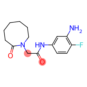 N-(3-amino-4-fluorophenyl)-2-(2-oxoazocan-1-yl)acetamide