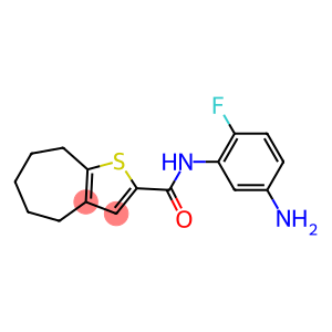 N-(5-amino-2-fluorophenyl)-4H,5H,6H,7H,8H-cyclohepta[b]thiophene-2-carboxamide