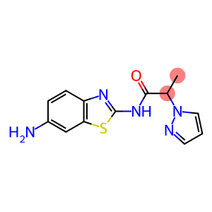 N-(6-amino-1,3-benzothiazol-2-yl)-2-(1H-pyrazol-1-yl)propanamide