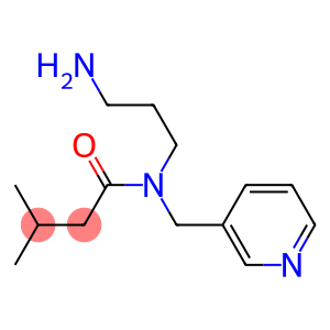 N-(3-aminopropyl)-3-methyl-N-(pyridin-3-ylmethyl)butanamide